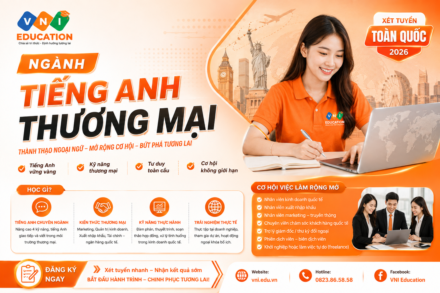 Ngành Tiếng Anh thương mại